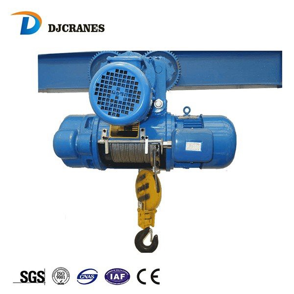 wire rope hoist with trolley for sale